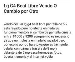 Lg G4 Beat Libre