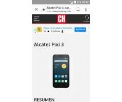 El Alcatel Pixi 3 Y &#x24;500 por Otro Celula