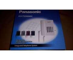 Teléfono de línea fija marca Panasonic KXTS500MX color blanco NUEVO